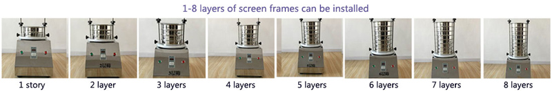 layers of vibratory sieve shakers