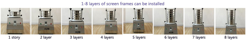 layers of industrial sieve shaker