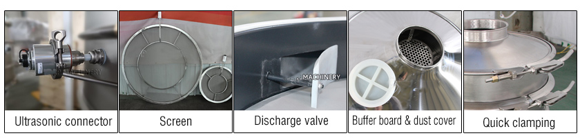 Structure and details of ultrasonic vibro sifter