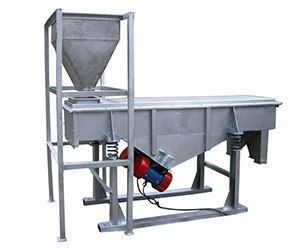 Silo type linear vibrating screen