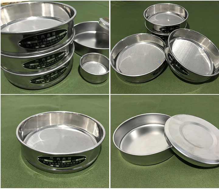 Three common sieve types for laboratory test sieve