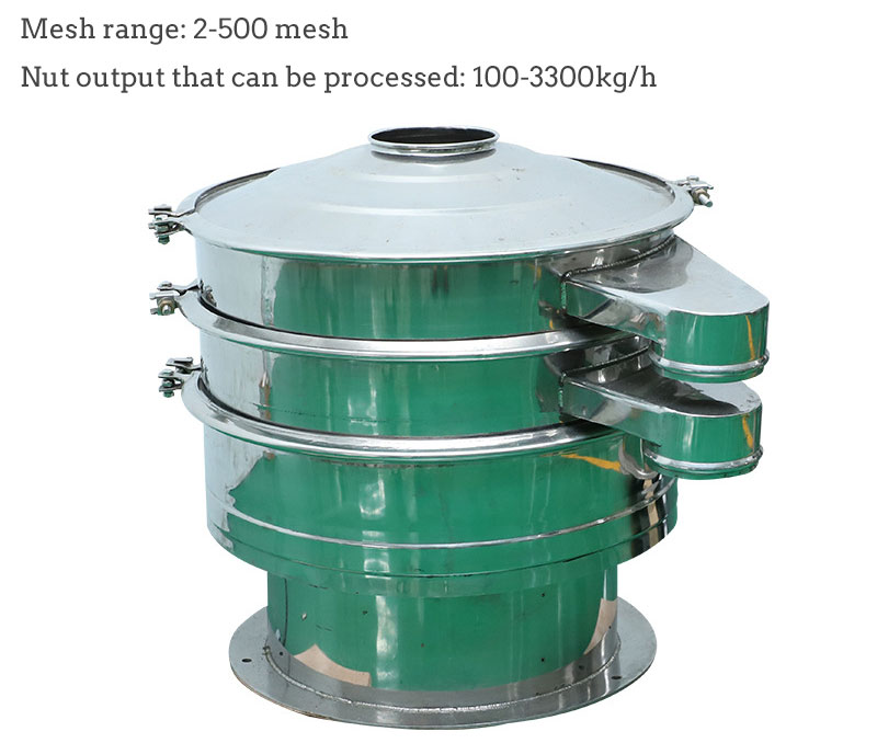 Vibro sifter for nut removal and grading