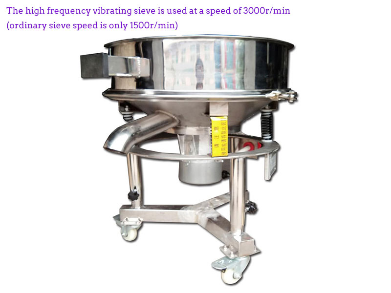 Application of high frequency vibrating sieve in chili sauce filtration