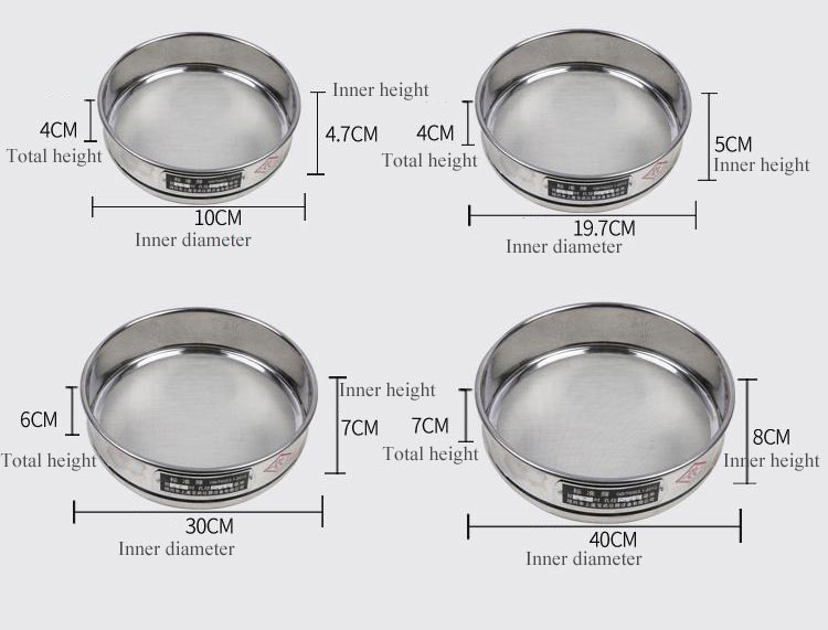 Dimensions for Soil Sieve